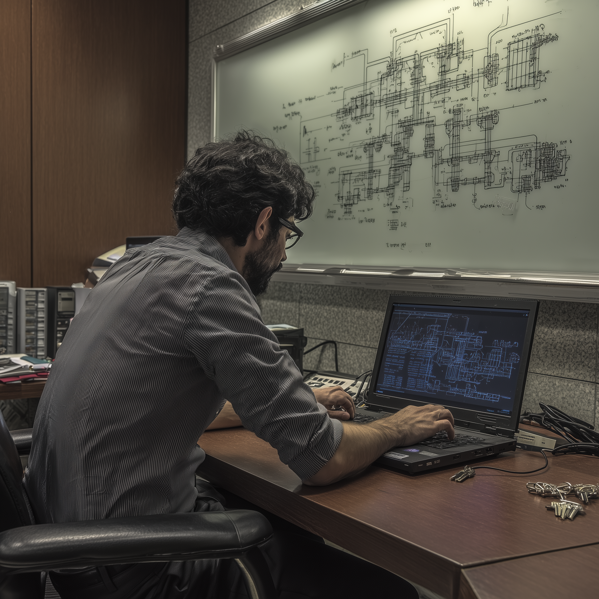 A drawing of Rasheed.